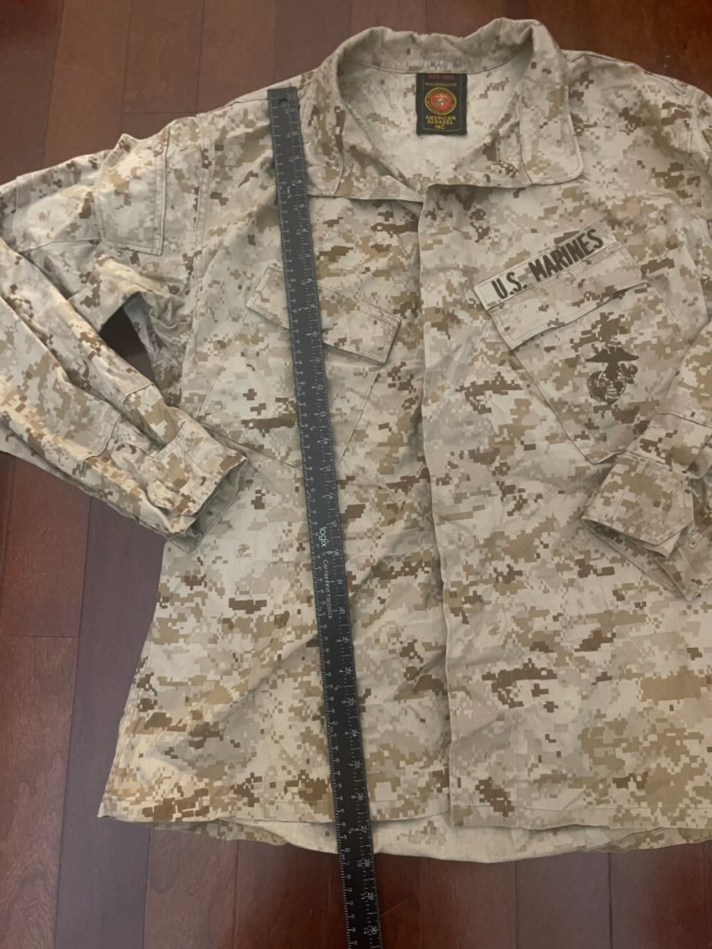 USMC Desert MARPAT Combat Shirt Medium Regular - Picture 6 of 7